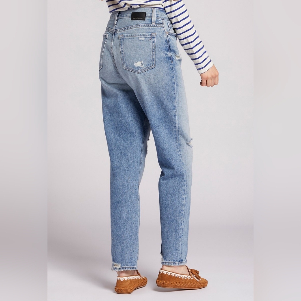 Current Elliott The Original Boyfriend Destructed Distressed Jeans Wendy Size 30 - Picture 5 of 15